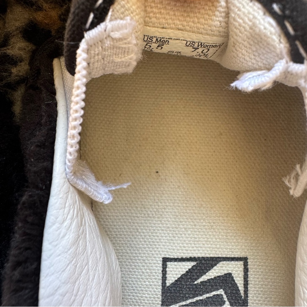 Vans Sherpa Leopard Print Slip On 59s Shoes 7 - Picture 4 of 7